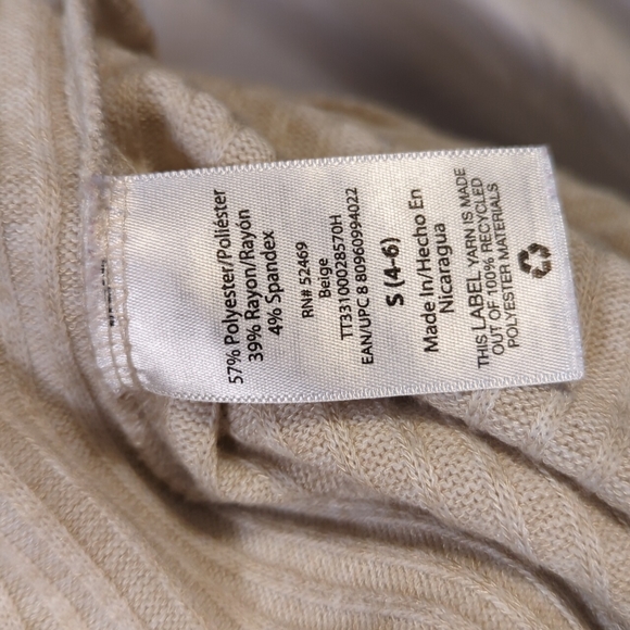 Time and Tru Sweaters Time Tru Brand Small 46fits Oversized Cream Corduroy Cozy Long Sleeve